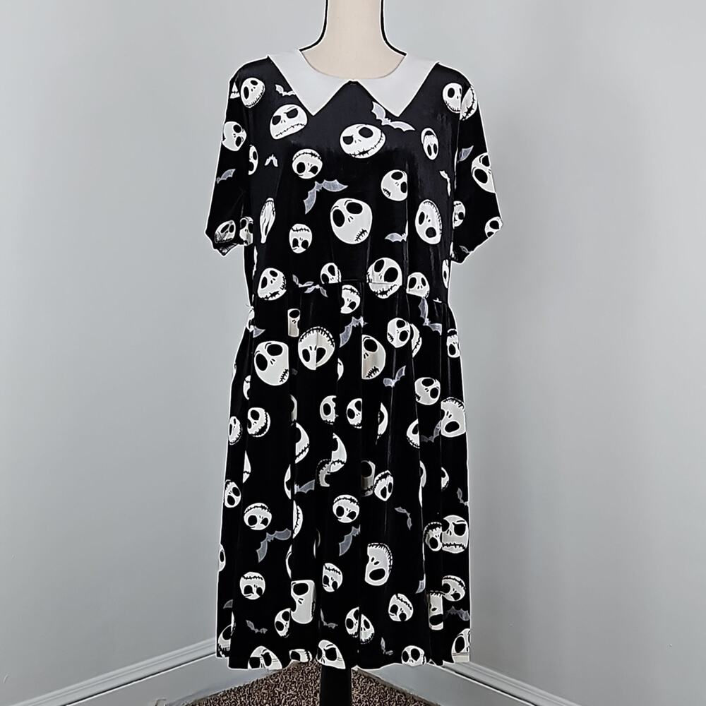 Torrid Disney The Nightmare Before Christmas Velvet Dress Plus Size 3 | 22-24